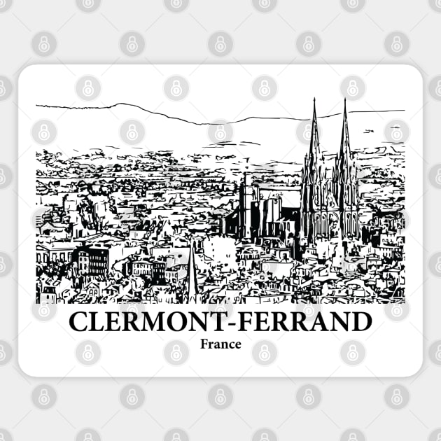 Clermont-Ferrand - France Magnet by Lakeric